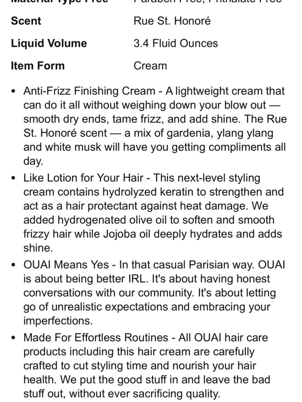 OUAI Finishing Hair Crème - 3.4oz - Picture 8 of 13